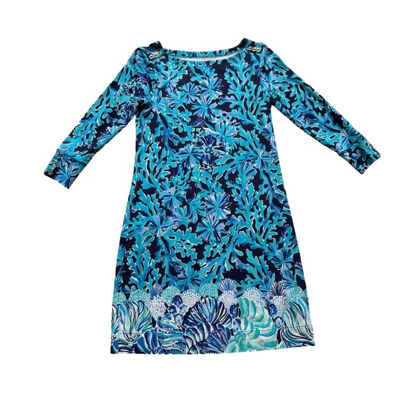 Lilly Pulitzer UPF 50+ Sophie Dress Bright Navy, Sz S - Picture 10 of 13